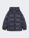 The Cube Down Jacket in Water-Repellent Canvas Midnight Blue